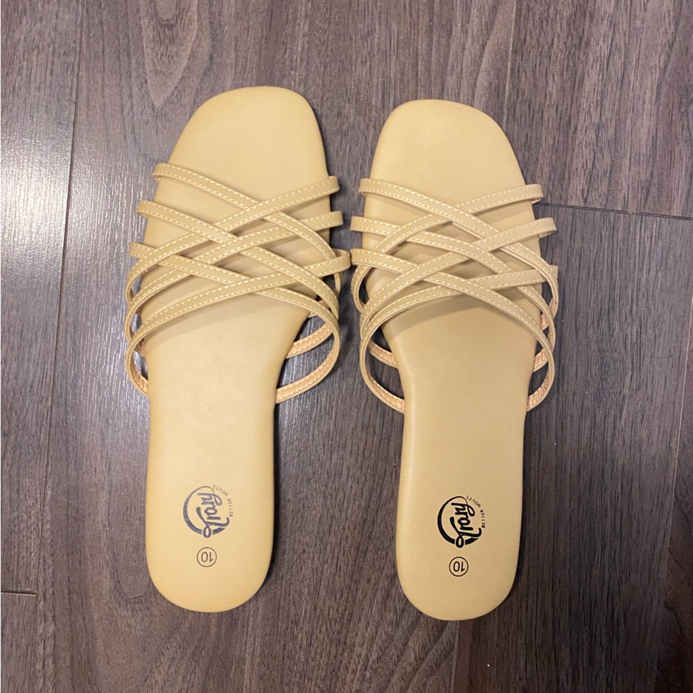 Women's Nude Slide Sandals
